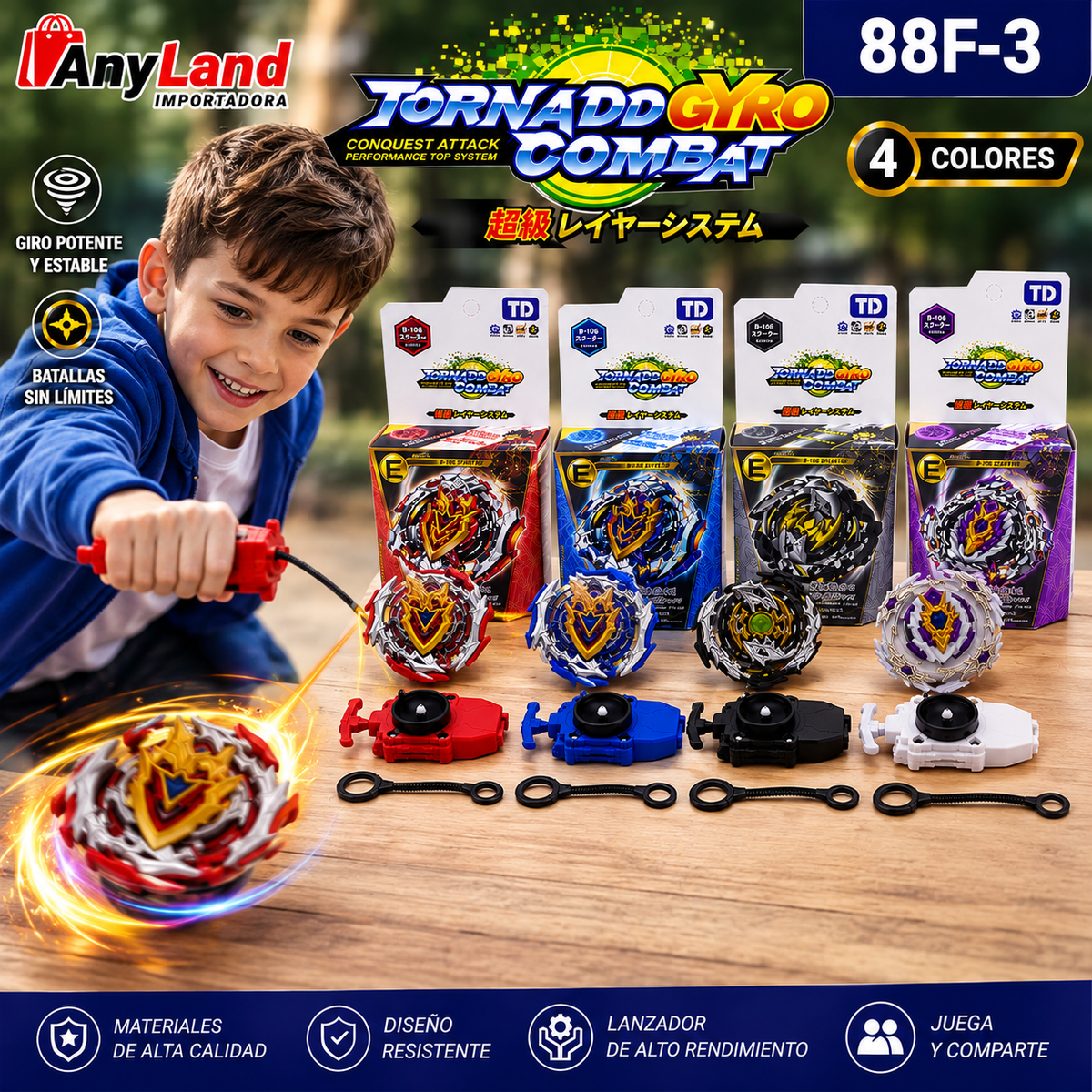 Trompo Beyblade (88F-3)