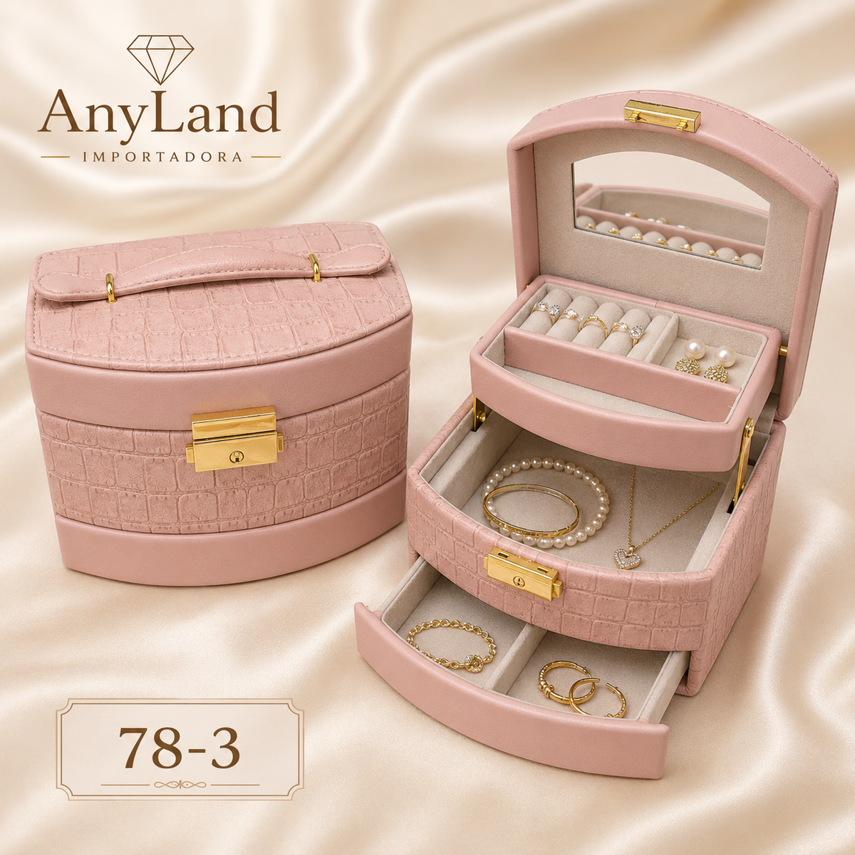 Caja organizadora para joyas mediano (78-3)