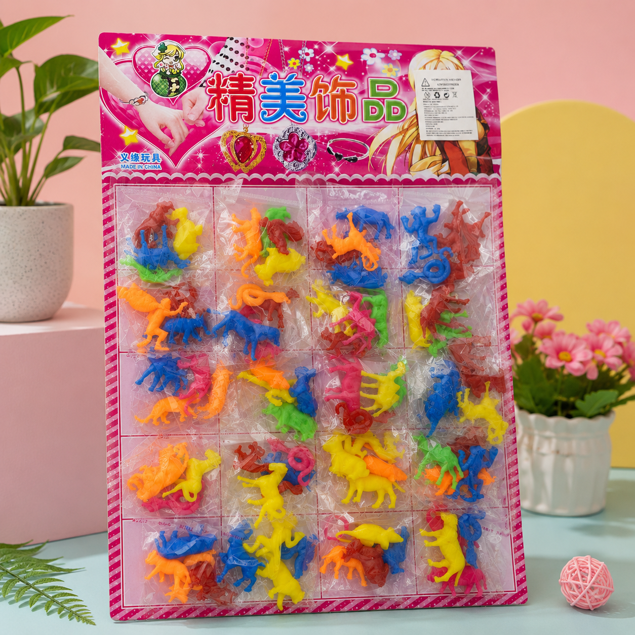 Plancha de animales x20 funditas X 3u. (74A-5)
