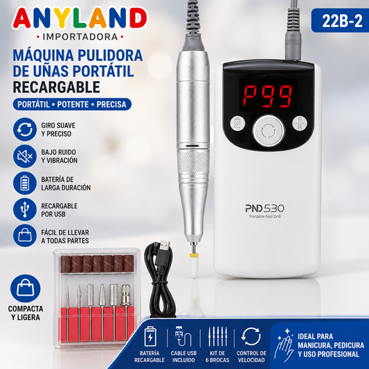 Pulidor de uña eléctrico portátil profesional PND530 (22B-2)