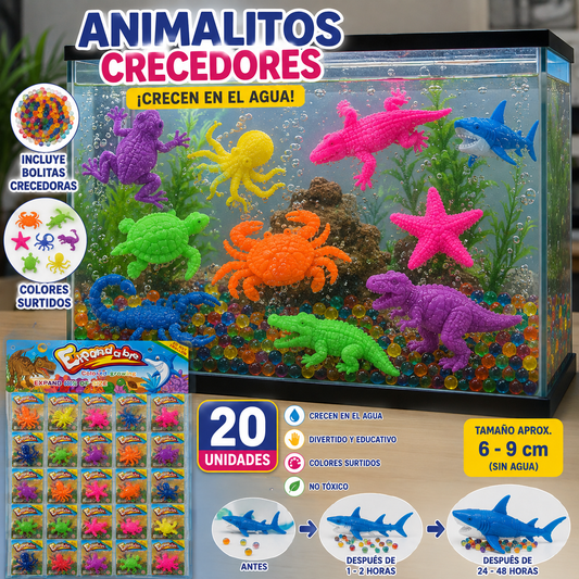 Crecedores plancha de animales grandes x 20 unid.(74F-8)