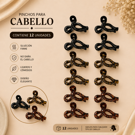 Pinchos negro/cafes grande x 12 unidades (4F-50)