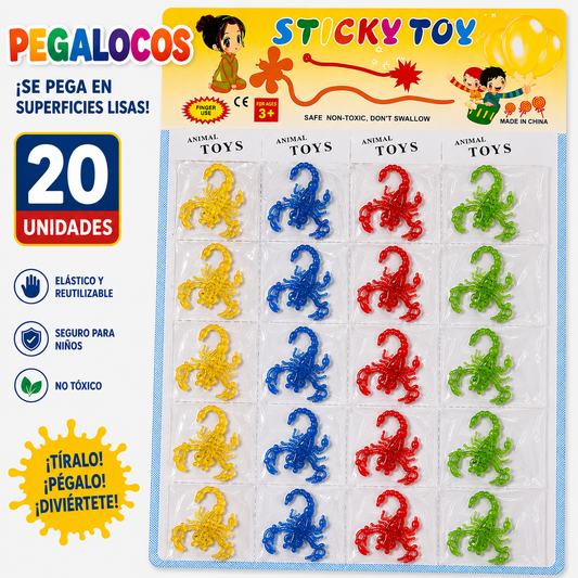 Pegaloco de animales colores x20 unid. (74F-12)