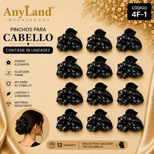 Pinchos negro grande x 12 unidades (4F-1)