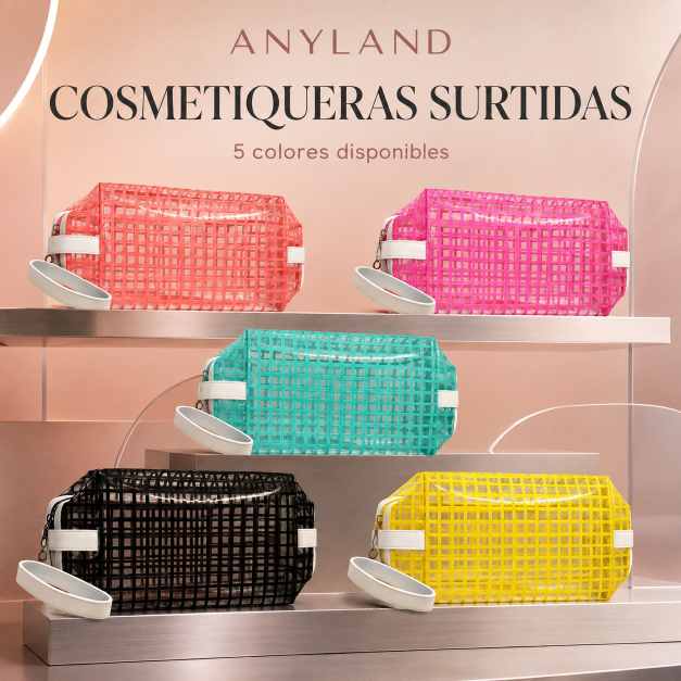 Cosmetiquera plastico transparente impermeable UND  (40-5)