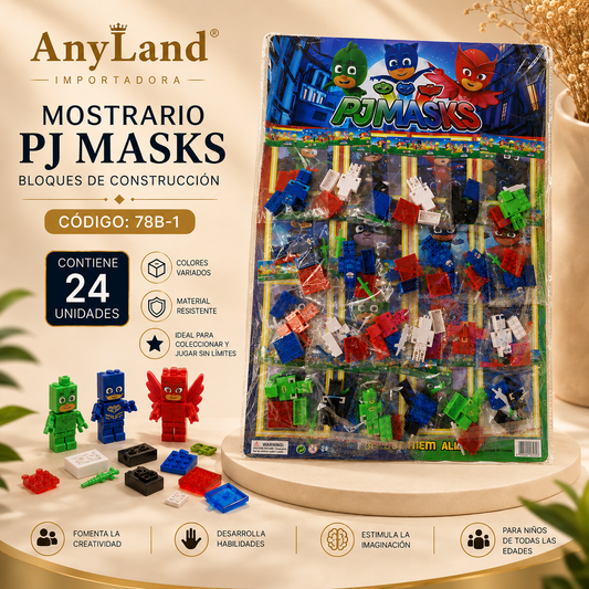 Plancha de legos de pjmasks x24 (78B-1)