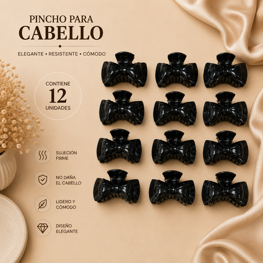 Pinchos negro grande x 12 unidades (168-4)