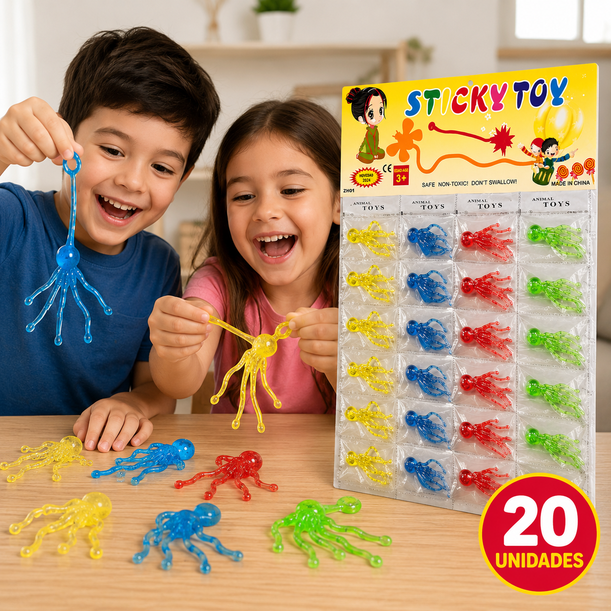 Pegaloco de 4 colores x20 unid. (74F-11)