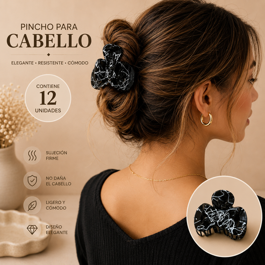 Pinchos negro pequeño x 12 unidades (4F-77)