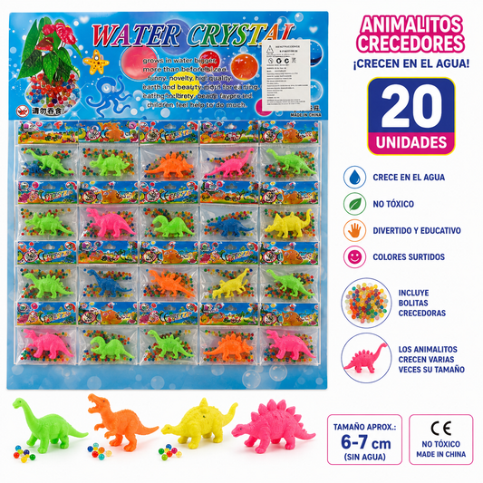 Crecedores plancha de animales x 20 unid.(74F-6)