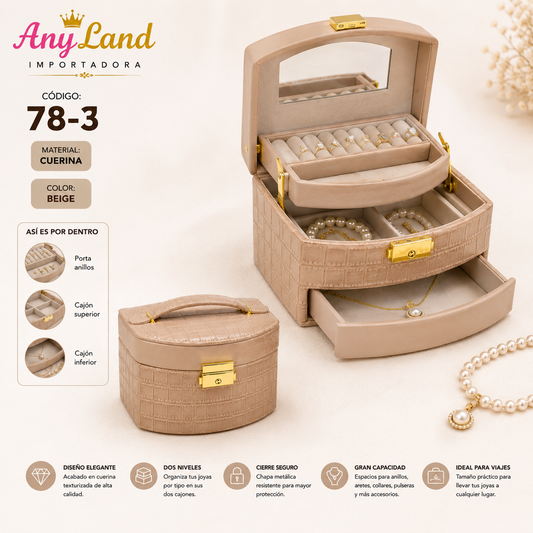 Caja organizadora para joyas mediano (78-3)