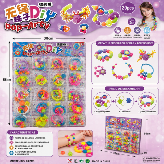 Plancha de pulseras para niñas x20 (91A-12)