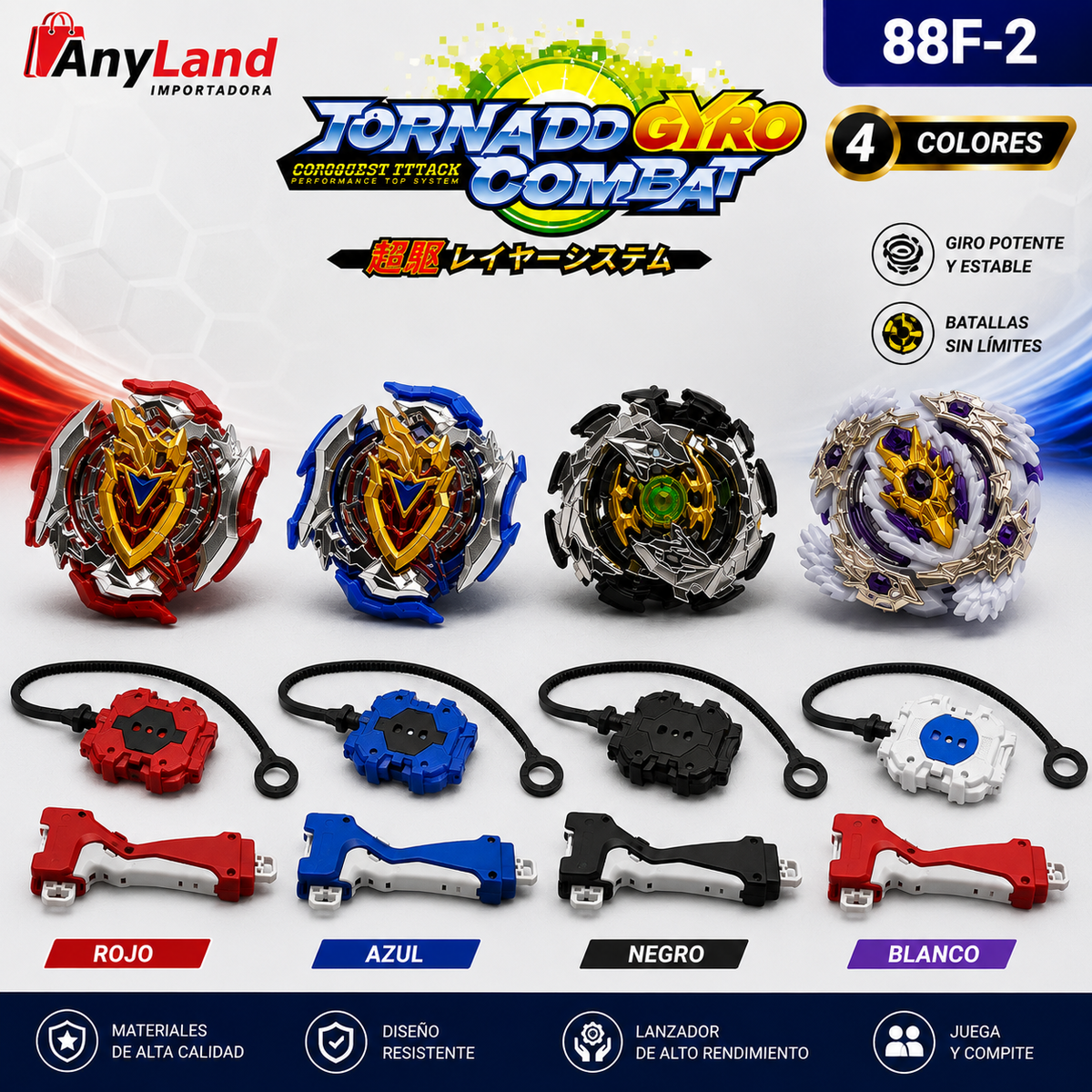 Trompo Beyblade (88F-2)