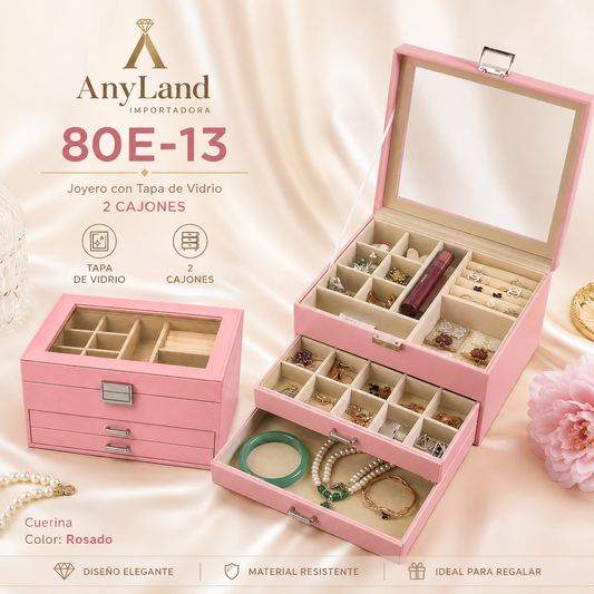 Caja organizadora grande para joyas (80E-13)