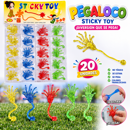 Pegaloco de 4 colores x20 unid. (74F-11)