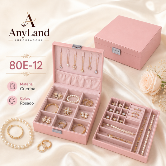Caja organizadora para joyas grande (80E-12)