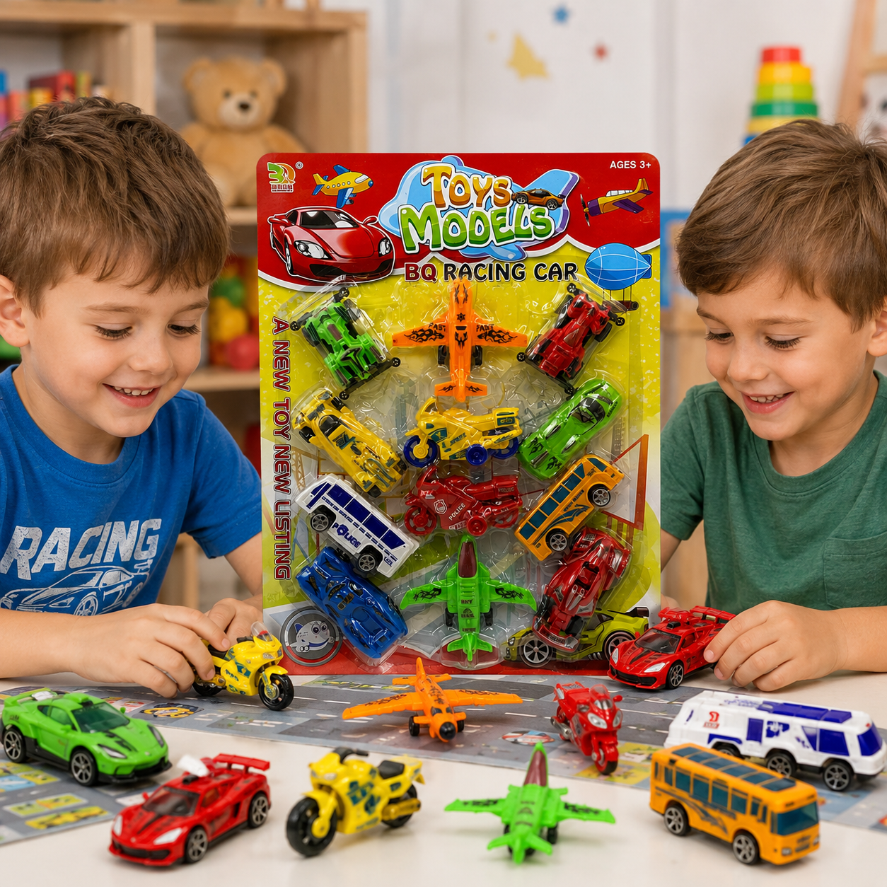 Plancha de autos y aviones x12 (77B-6)