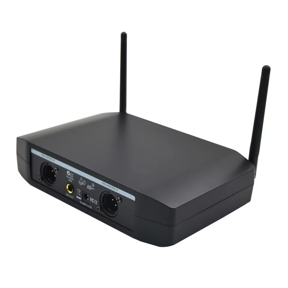 Micrófono inalámbrico VHF con base doble de 110V (GLXD4)