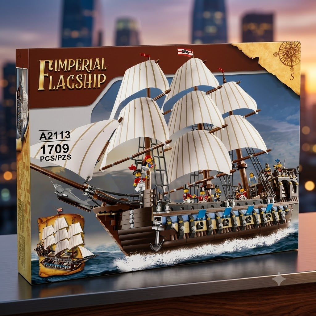 Bloques armables Barco Imperial 1.709 pcs  (888C-73)